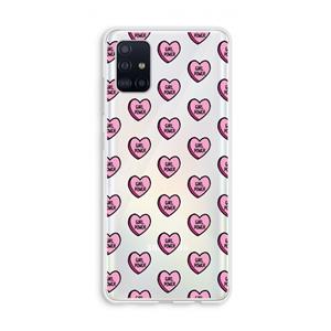 CaseCompany GIRL POWER: Galaxy A51 4G Transparant Hoesje