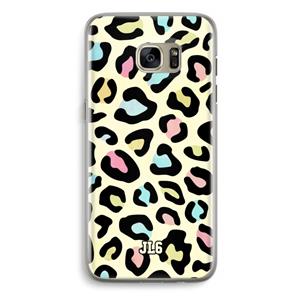 CaseCompany Leopard pattern: Samsung Galaxy S7 Edge Transparant Hoesje