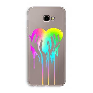 CaseCompany Hold My Heart: Samsung Galaxy J4 Plus Transparant Hoesje