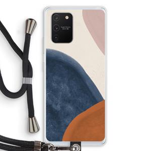 CaseCompany Geo #1: Samsung Galaxy S10 Lite Transparant Hoesje met koord