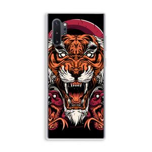 CaseCompany Tiger and Rattlesnakes: Samsung Galaxy Note 10 Plus Transparant Hoesje