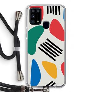 CaseCompany Illustratieve pop 1: Samsung Galaxy M31 Transparant Hoesje met koord