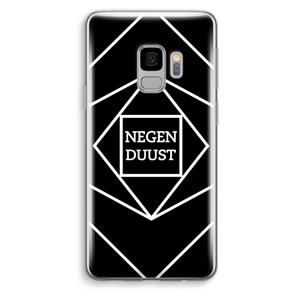 CaseCompany Negenduust geometrisch: Samsung Galaxy S9 Transparant Hoesje