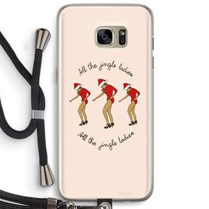 CaseCompany Jingle Ladies: Samsung Galaxy S7 Edge Transparant Hoesje met koord