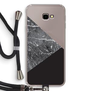CaseCompany Combinatie marmer: Samsung Galaxy J4 Plus Transparant Hoesje met koord