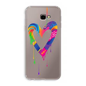 CaseCompany Melts My Heart: Samsung Galaxy J4 Plus Transparant Hoesje