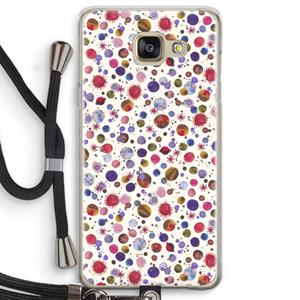 CaseCompany Planets Space: Samsung Galaxy A5 (2016) Transparant Hoesje met koord
