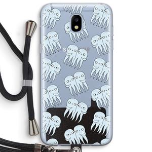 CaseCompany Octopussen: Samsung Galaxy J5 (2017) Transparant Hoesje met koord
