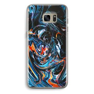 CaseCompany Black Unicorn: Samsung Galaxy S7 Edge Transparant Hoesje