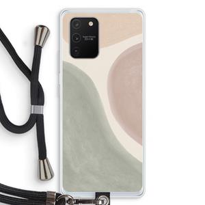 CaseCompany Geo #6: Samsung Galaxy S10 Lite Transparant Hoesje met koord