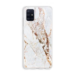 CaseCompany Goud marmer: Galaxy A51 4G Transparant Hoesje