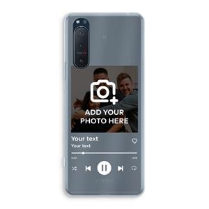 CaseCompany Music Player: Sony Xperia 5 II Transparant Hoesje