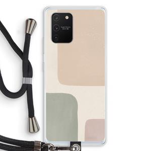 CaseCompany Geo #7: Samsung Galaxy S10 Lite Transparant Hoesje met koord
