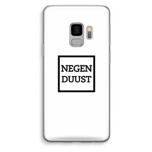 CaseCompany Negenduust vierkant: Samsung Galaxy S9 Transparant Hoesje