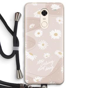 CaseCompany Daydreaming becomes reality: Xiaomi Redmi 5 Transparant Hoesje met koord