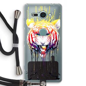 CaseCompany Fading: Sony Xperia XZ2 Compact Transparant Hoesje met koord