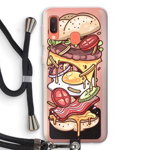 CaseCompany Diet Coke Please: Samsung Galaxy A20e Transparant Hoesje met koord