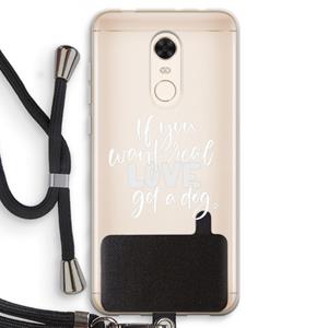 CaseCompany Partner in crime: Xiaomi Redmi 5 Transparant Hoesje met koord