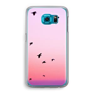 CaseCompany Fly away: Samsung Galaxy S6 Transparant Hoesje