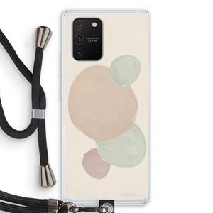 CaseCompany Geo #9: Samsung Galaxy S10 Lite Transparant Hoesje met koord