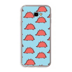 CaseCompany Dinosawrr: Samsung Galaxy J4 Plus Transparant Hoesje