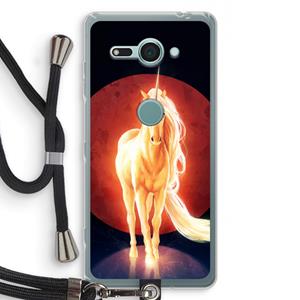 CaseCompany Last Unicorn: Sony Xperia XZ2 Compact Transparant Hoesje met koord