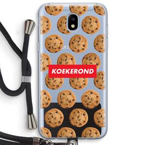 CaseCompany Koekerond: Samsung Galaxy J5 (2017) Transparant Hoesje met koord