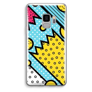 CaseCompany Pop Art #1: Samsung Galaxy S9 Transparant Hoesje