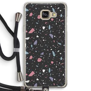 CaseCompany Terrazzo N°16: Samsung Galaxy A5 (2016) Transparant Hoesje met koord