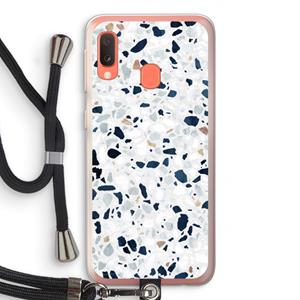 CaseCompany Terrazzo N°1: Samsung Galaxy A20e Transparant Hoesje met koord