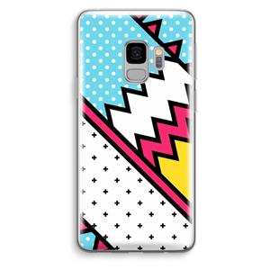 CaseCompany Pop Art #2: Samsung Galaxy S9 Transparant Hoesje