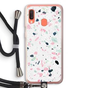 CaseCompany Terrazzo N°3: Samsung Galaxy A20e Transparant Hoesje met koord