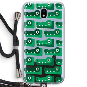 CaseCompany Crocs: Samsung Galaxy J5 (2017) Transparant Hoesje met koord