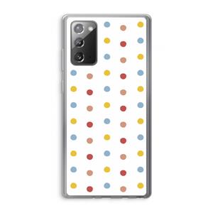 CaseCompany Bollen: Samsung Galaxy Note 20 / Note 20 5G Transparant Hoesje