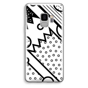 CaseCompany Pop Art #4: Samsung Galaxy S9 Transparant Hoesje