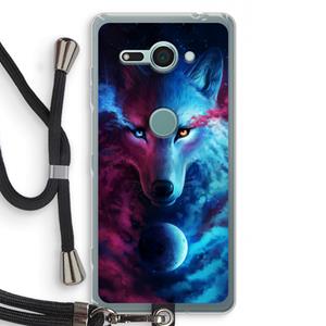CaseCompany Where Light And Dark Meet: Sony Xperia XZ2 Compact Transparant Hoesje met koord