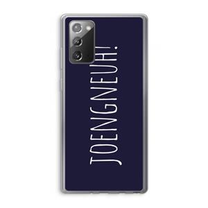 CaseCompany Joengneuh!: Samsung Galaxy Note 20 / Note 20 5G Transparant Hoesje