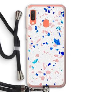 CaseCompany Terrazzo N°6: Samsung Galaxy A20e Transparant Hoesje met koord