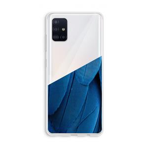 CaseCompany Pauw: Galaxy A51 4G Transparant Hoesje