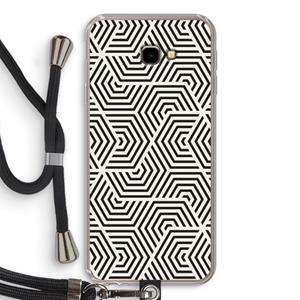 CaseCompany Magic pattern: Samsung Galaxy J4 Plus Transparant Hoesje met koord
