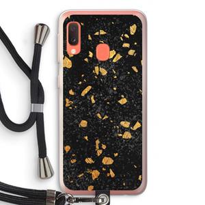 CaseCompany Terrazzo N°7: Samsung Galaxy A20e Transparant Hoesje met koord