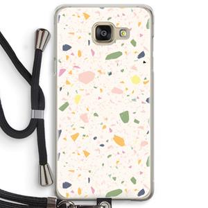 CaseCompany Terrazzo N°21: Samsung Galaxy A5 (2016) Transparant Hoesje met koord