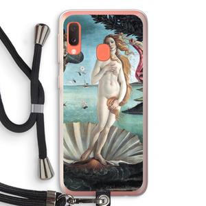 CaseCompany Birth Of Venus: Samsung Galaxy A20e Transparant Hoesje met koord