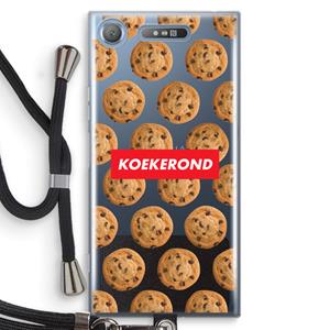 CaseCompany Koekerond: Sony Xperia XZ1 Transparant Hoesje met koord