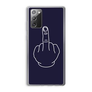 CaseCompany F**k U: Samsung Galaxy Note 20 / Note 20 5G Transparant Hoesje