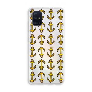 CaseCompany Musketon Anchor: Galaxy A51 4G Transparant Hoesje