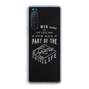 CaseCompany Life: Sony Xperia 5 II Transparant Hoesje