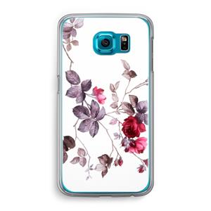 CaseCompany Mooie bloemen: Samsung Galaxy S6 Transparant Hoesje