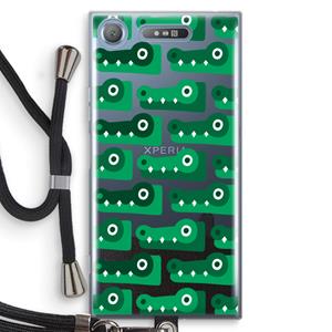 CaseCompany Crocs: Sony Xperia XZ1 Transparant Hoesje met koord
