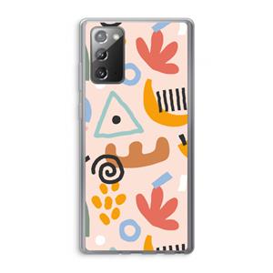 CaseCompany Abstract: Samsung Galaxy Note 20 / Note 20 5G Transparant Hoesje